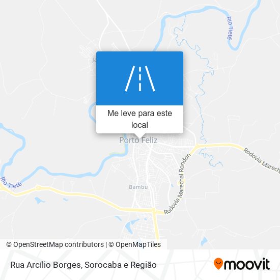 Rua Arcílio Borges mapa