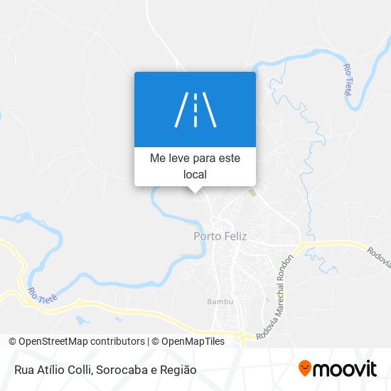 Rua Atílio Colli mapa