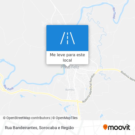 Rua Bandeirantes mapa