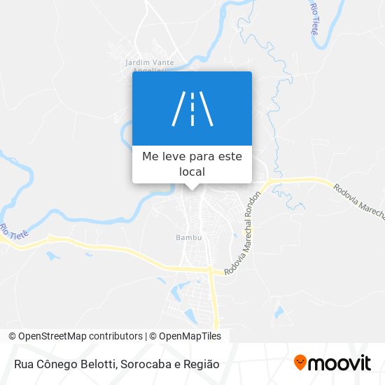 Rua Cônego Belotti mapa