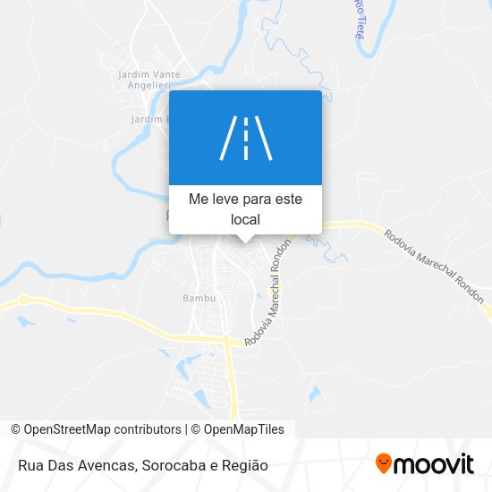 Rua Das Avencas mapa