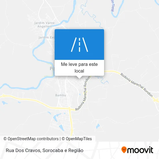 Rua Dos Cravos mapa