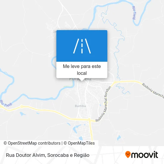 Rua Doutor Alvim mapa