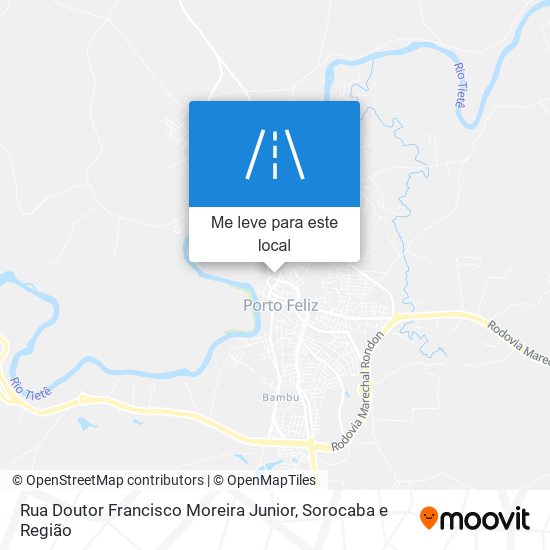Rua Doutor Francisco Moreira Junior mapa