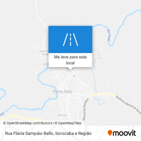 Rua Flávia Sampáio Bello mapa