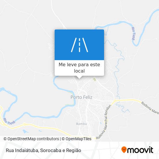 Rua Indaiátuba mapa