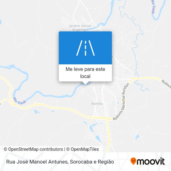 Rua José Manoel Antunes mapa