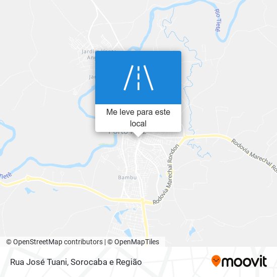 Rua José Tuani mapa