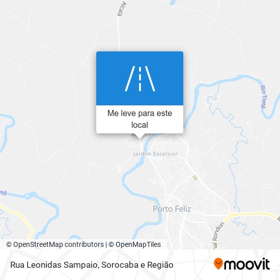 Rua Leonidas Sampaio mapa