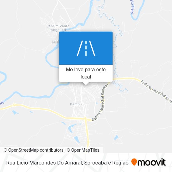 Rua Licio Marcondes Do Amaral mapa
