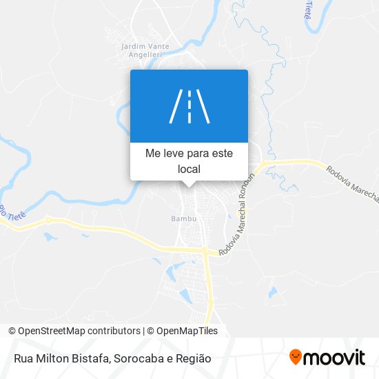 Rua Milton Bistafa mapa