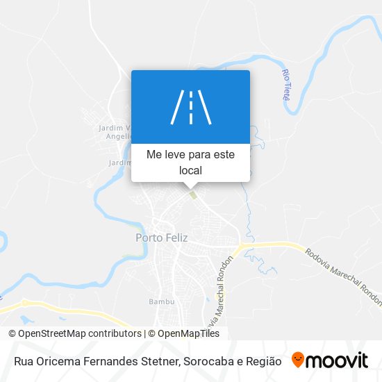 Rua Oricema Fernandes Stetner mapa