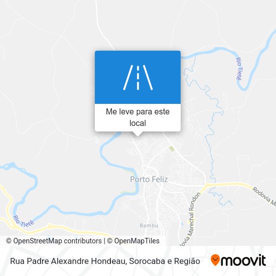 Rua Padre Alexandre Hondeau mapa
