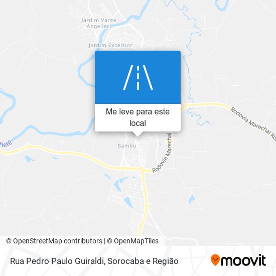 Rua Pedro Paulo Guiraldi mapa