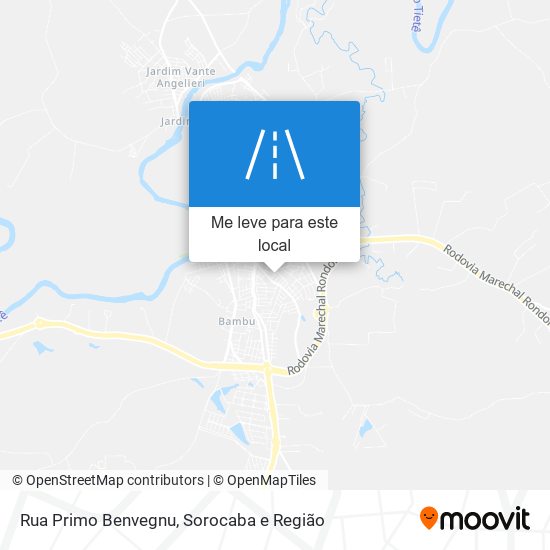 Rua Primo Benvegnu mapa