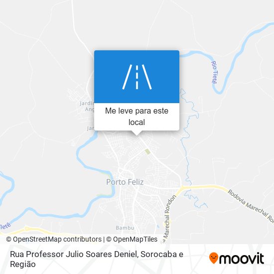 Rua Professor Julio Soares Deniel mapa