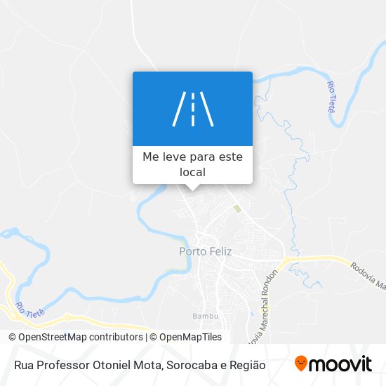 Rua Professor Otoniel Mota mapa