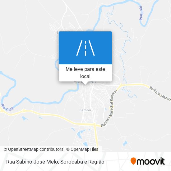 Rua Sabino José Melo mapa