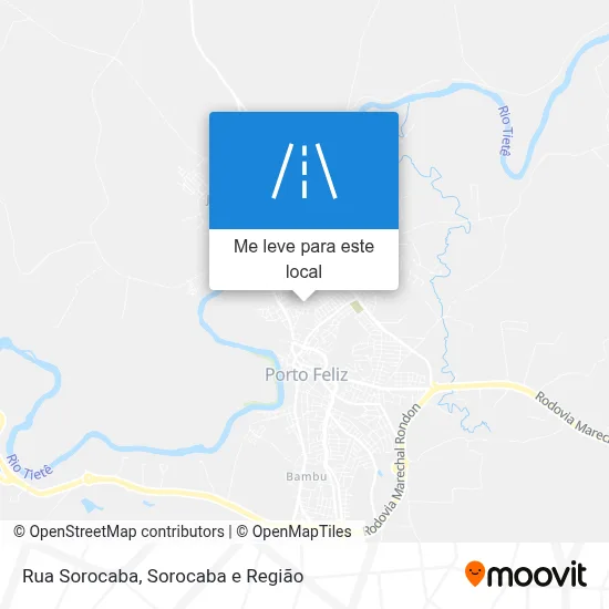 Rua Sorocaba mapa
