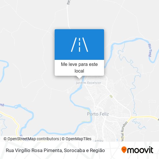 Rua Virgílio Rosa Pimenta mapa