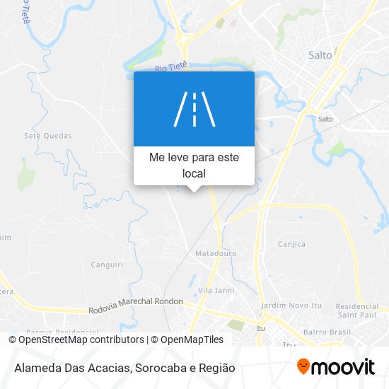 Alameda Das Acacias mapa