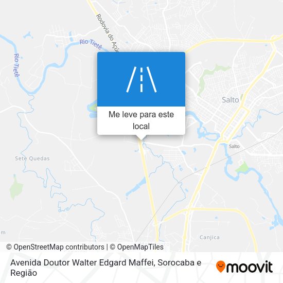 Avenida Doutor Walter Edgard Maffei mapa