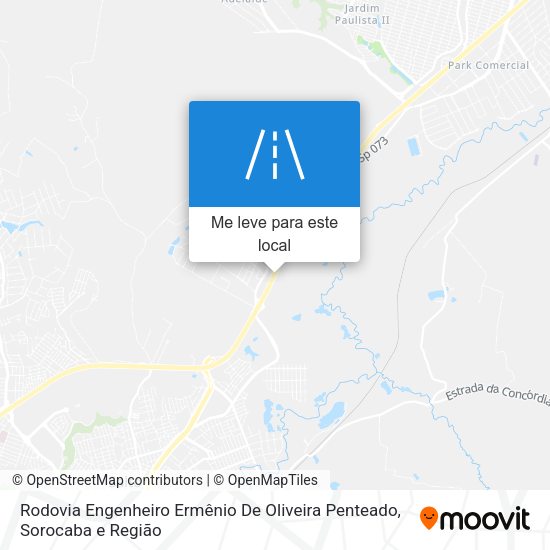 Rodovia Engenheiro Ermênio De Oliveira Penteado mapa
