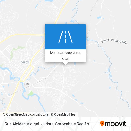 Rua Alcides Vidigal- Jurista mapa