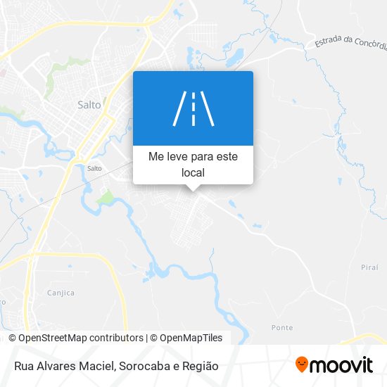 Rua Alvares Maciel mapa