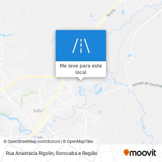 Rua Anastacia Rigolin mapa