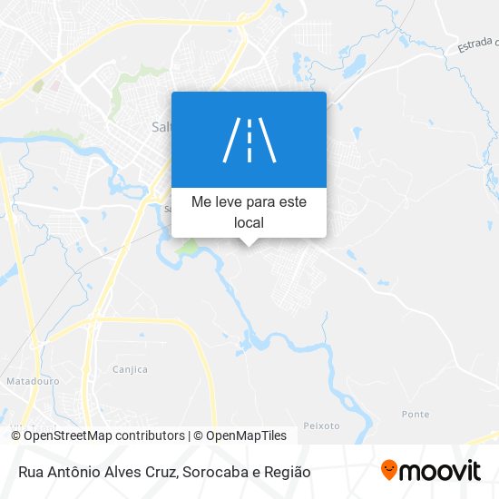 Rua Antônio Alves Cruz mapa