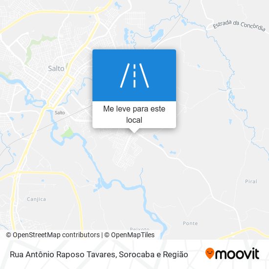 Rua Antônio Raposo Tavares mapa