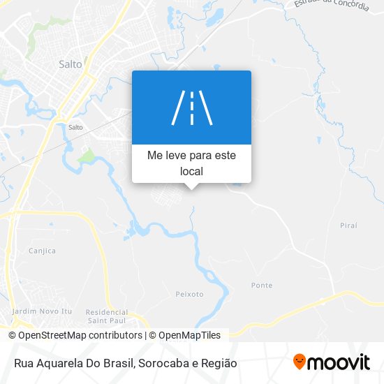 Rua Aquarela Do Brasil mapa