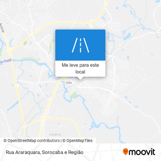 Rua Araraquara mapa
