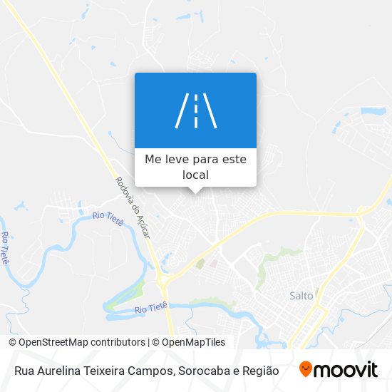 Rua Aurelina Teixeira Campos mapa