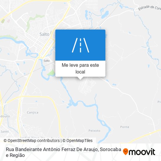 Rua Bandeirante Antônio Ferraz De Araujo mapa