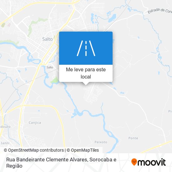 Rua Bandeirante Clemente Alvares mapa