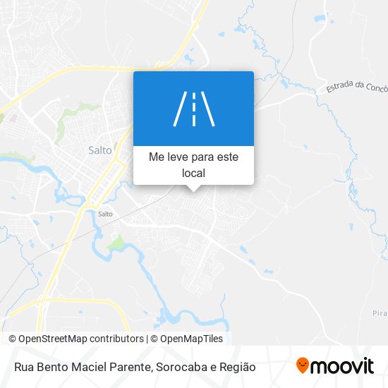 Rua Bento Maciel Parente mapa