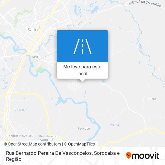 Rua Bernardo Pereira De Vasconcelos mapa