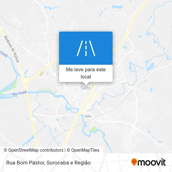Rua Bom Pastor mapa