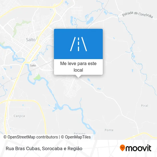 Rua Bras Cubas mapa