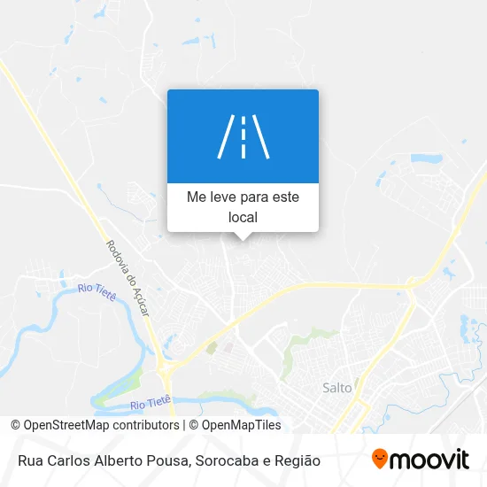 Rua Carlos Alberto Pousa mapa