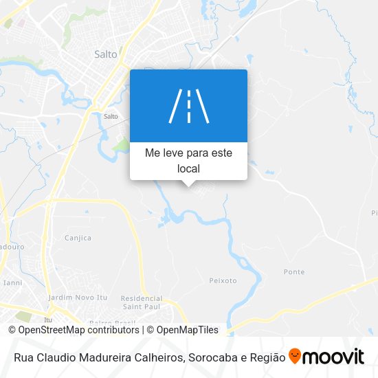 Rua Claudio Madureira Calheiros mapa