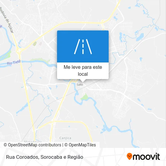 Rua Coroados mapa