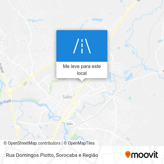 Rua Domingos Piotto mapa