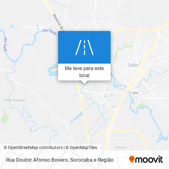 Rua Doutor Afonso Bovero mapa