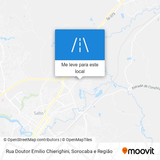 Rua Doutor Emilio Chierighini mapa