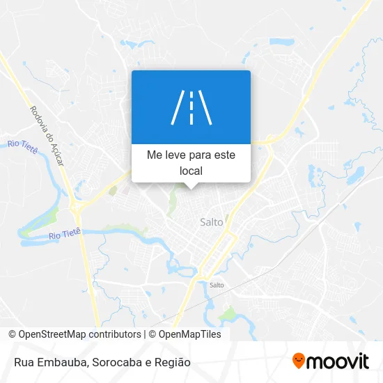 Rua Embauba mapa