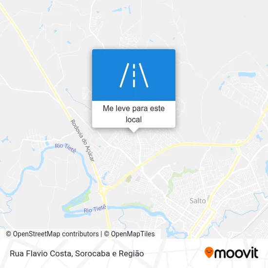 Rua Flavio Costa mapa
