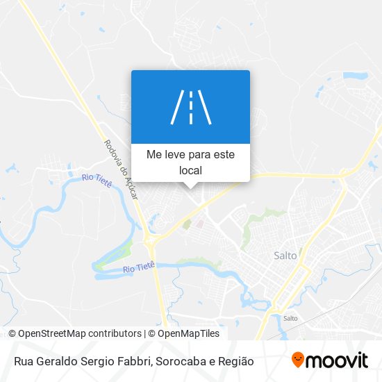 Rua Geraldo Sergio Fabbri mapa